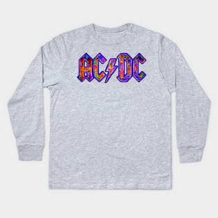 ACDC Neon Glow Kids Long Sleeve T-Shirt